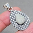 thumbnail image 2 of White Titanium Druzy Pear Shape Gemstone Pendant Handmade Jewelry 1.9" FP 2730, 2 of 2