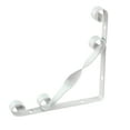 thumbnail image 1 of IFANLANDOR 2pcs Decorative Floating Shelf Bracket Iron White Triangle Fixture Mounting, 1 of 8