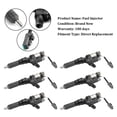 thumbnail image 6 of 6PCS Fuel Injectors 095000-6593 Fit for Denso Fit for Hino J08E Fit for Kobelco SK330-8, 6 of 7