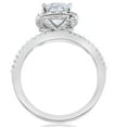 thumbnail image 3 of Pompeii 1 3/4ct Cushion Halo Diamond Engagement Ring 14k White Gold ((G-H),(SI1-SI2)), 3 of 4