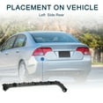 thumbnail image 3 of Soporte de parachoques soporte trasero izquierdo retén soporte No.71598TEAT01 para Honda Civic Sedan, 3 of 7
