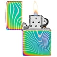 thumbnail image 6 of Zippo Wavy Pattern Design Multi Color Pocket Lighter, 6 of 6