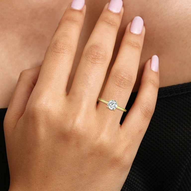 TimeLe$$ Classics Carat Lab Grown Prong Solitaire Round Cut