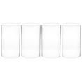 thumbnail image 1 of Cubiertas transparentes de vidrio para velas, cubiertas simples para velas a prueba de viento, 4 Uds., 1 of 8