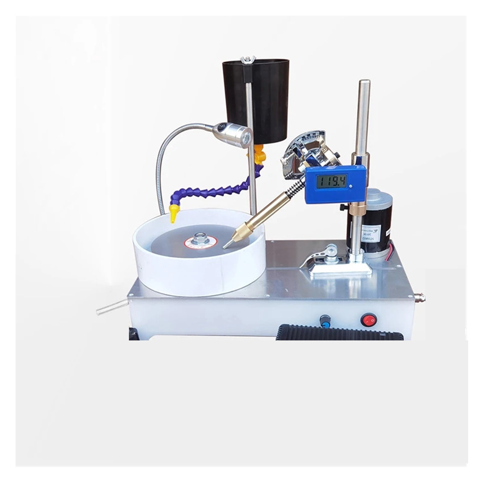 Jewelry Stone Polishing Machine, Stepless Speed Angle Grinder, DIY stone Processing Tool ,Powerhouse Performance
