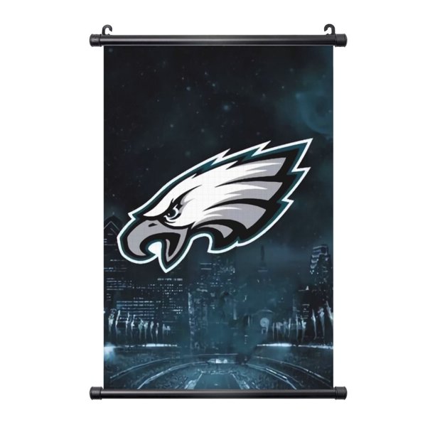Cuadro colgante de PVC negro personalizado del equipo de fútbol de los Eagles, varios tamaños, decoración de interiores, cuadro colgante de pared, cuadro decorativo para mesita de noche
