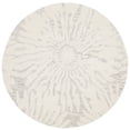 thumbnail image 1 of Safavieh Bella Collection BEL129A Handmade Silver and Ivory Premium Wool Round Area Rug (5' Diameter), 1 of 2