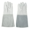 thumbnail image 1 of Par de guantes de soldador de piel de oveja, guantes protectores de trabajo de manga larga para soldar, montar a caballo y transportar, 1 of 8