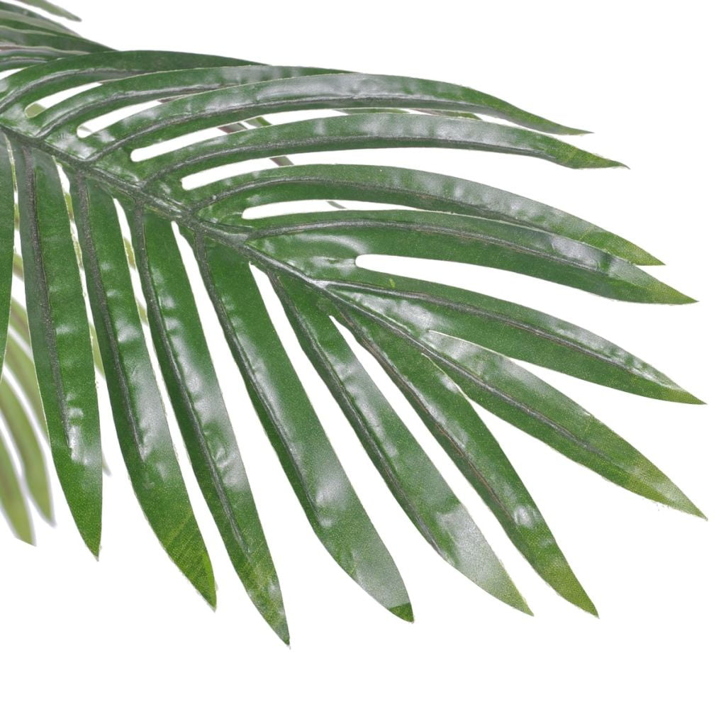 Kepooman 59" Indoor Outdoor Artificial Cycas Palm Tree with Pot, Green Kepooman 59" Indoor Outdoor Artificial Cycas Palm Tree with Pot, Green