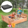 thumbnail image 1 of 2025 Waterproof Square Sandbox Canopy - Protect Sandpit & Toys From Dust And Rain, 1 of 4