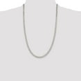 thumbnail image 5 of Auriga Fine Jewelry 925 Sterling Silver 5 mm Beveled Curb Chain Necklace for Women 26", 5 of 6
