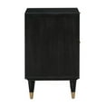 thumbnail image 4 of Pemberly Row 25"H Modern Wood Nightstand in Black/Antique Brass, 4 of 7