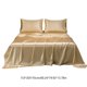 thumbnail image 4 of Xihbxyly Juego de Sábanas de Lujo, Sábanas de Satén Mate Suave, Elegante Sábana Ajustable de Bolsillo Profundo, Elegante Juego de Fundas de Almohada, Mejor Descanso, Decoración Del Dormitorio, Múltip, 4 of 7