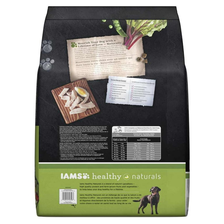 Iams Healthy Naturals Adult Dog Chicken And Barley Recipe Dry Dog Food 23.2 Pounds Walmart