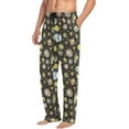 thumbnail image 4 of Top-kevin Multi- Space Planets Pajama Pants for Men PJs Bottoms Sleepwear Lounge Pants with Pockets, 4 of 13