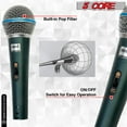 thumbnail image 6 of Premium Cardioid Handheld Microphone with Detachable 10ft XLR Cable – Unidirectional Dynamic Vocal Mic for Karaoke, Live Performance, Studio & Public Speaking, 6 of 13