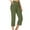 Army Green, variant on ibuvkizy Clearance 2024 Capri Pants for Women Casual Summer Wide Leg Crop Pants Loose Comfy Drawstring High Waist Yoga Jogger Capri Pants with Pockets