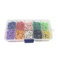 thumbnail image 1 of Colorful Pins Organizer Reconfigurable 10-Color Map Pin Set with 600 Stainless Steel Tips for Craft and Stationery Storage, 1 of 8