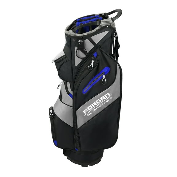 Forgan of St Andrews F-Series Deluxe Cart / Trolley Bag, Black/Blue