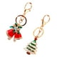 thumbnail image 5 of LLavero de Navidad colgante con forma de campana para árbol de Navidad, adornos colgantes, 2 uds., 5 of 6