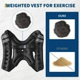 thumbnail image 3 of Amkui Weighted Vest Woman Men,12lb/16lb/20lb/25lb/30lb Weight Vest with Reflective Stripe, Body Weight Vests Adjustable for Walking, Running, Jogging, Workout, Strength Training, Muscle Building, 3 of 7