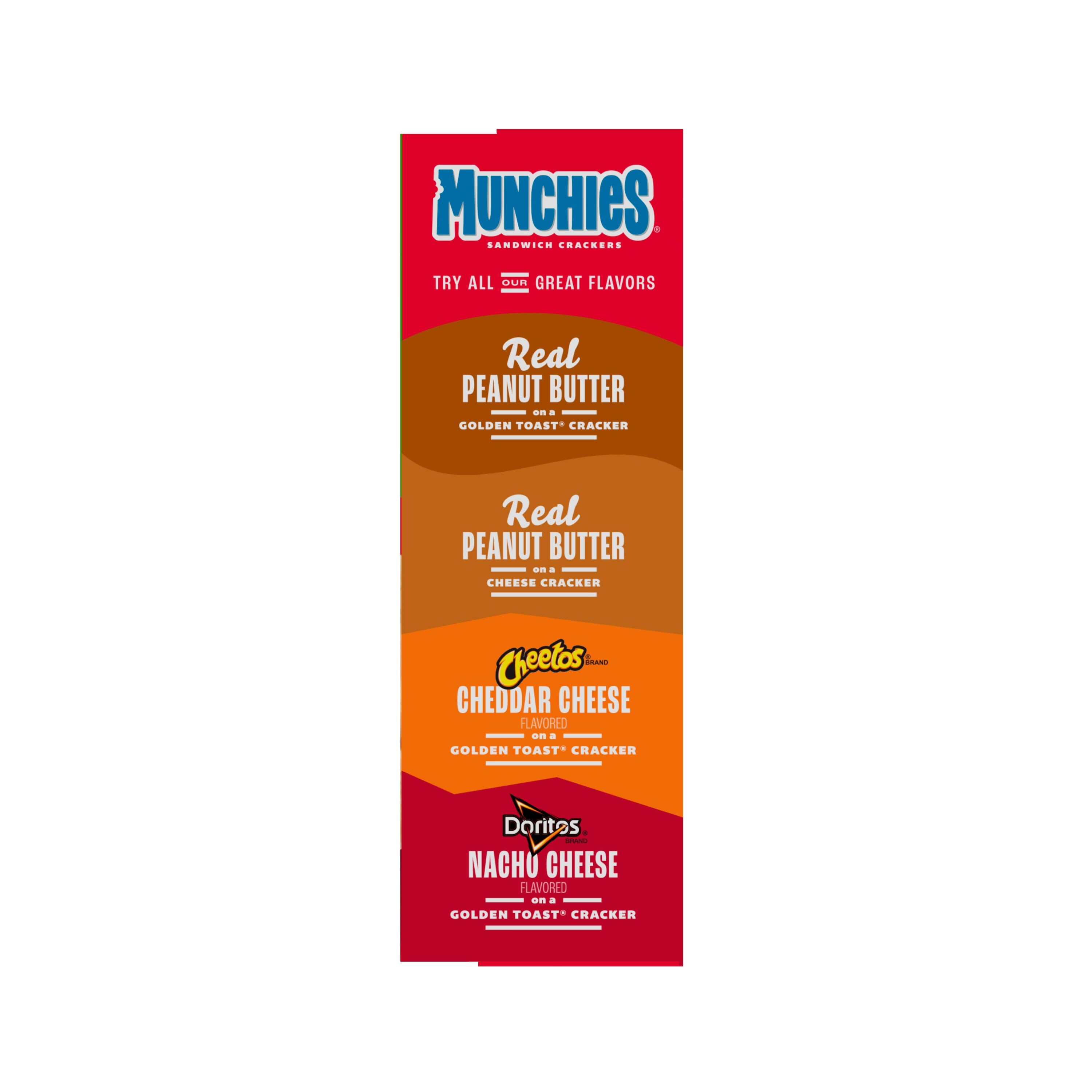 Munchies Doritos Jalapeno Cheddar Artificially Flavored Sandwich Crackers, 11.04 oz