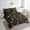 Black White Green Red, variant on Erosebridal Dog Corgi Bedding Queen Size,Spring Garden Bedding Sets Queen Size,Floral Bedroom Decor,Reversible,Super Cozy,7pcs