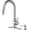 Chrome, variant on Oil Rubbed Bronze Kitchen Faucet with Pull Down Sprayer, High Arc Modern Classic Sink Faucet Stainless Steel with Deck Plate Fit for 1 or 3 Hole for Pot Filler Bar Farmhouse Laundry Rv, ORB