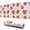 White Cow Strawberry, variant on Long Mouse Pads for Desk,White Cow Strawberry Pattern Desk Mats on Top Of Desks, Desk Mouse Pad Extra Large with 3mm Non-Slip Base and Stitched Edge for Gaming,Office,Work,Home 31.5"x11.8"