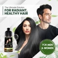 thumbnail image 2 of Herbishh Black Shampoo, Hair Dye Shampoo 3 in 1, 100% Grey Coverage, Demi-Permanent Hair Color for Men & Women, Long-lasting Color in 5-15 Mins, Ammonia-free, 200 ml, 2 of 8