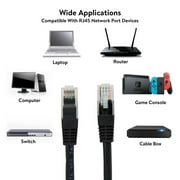 onn 7 CAT6 Networking Cable, Black