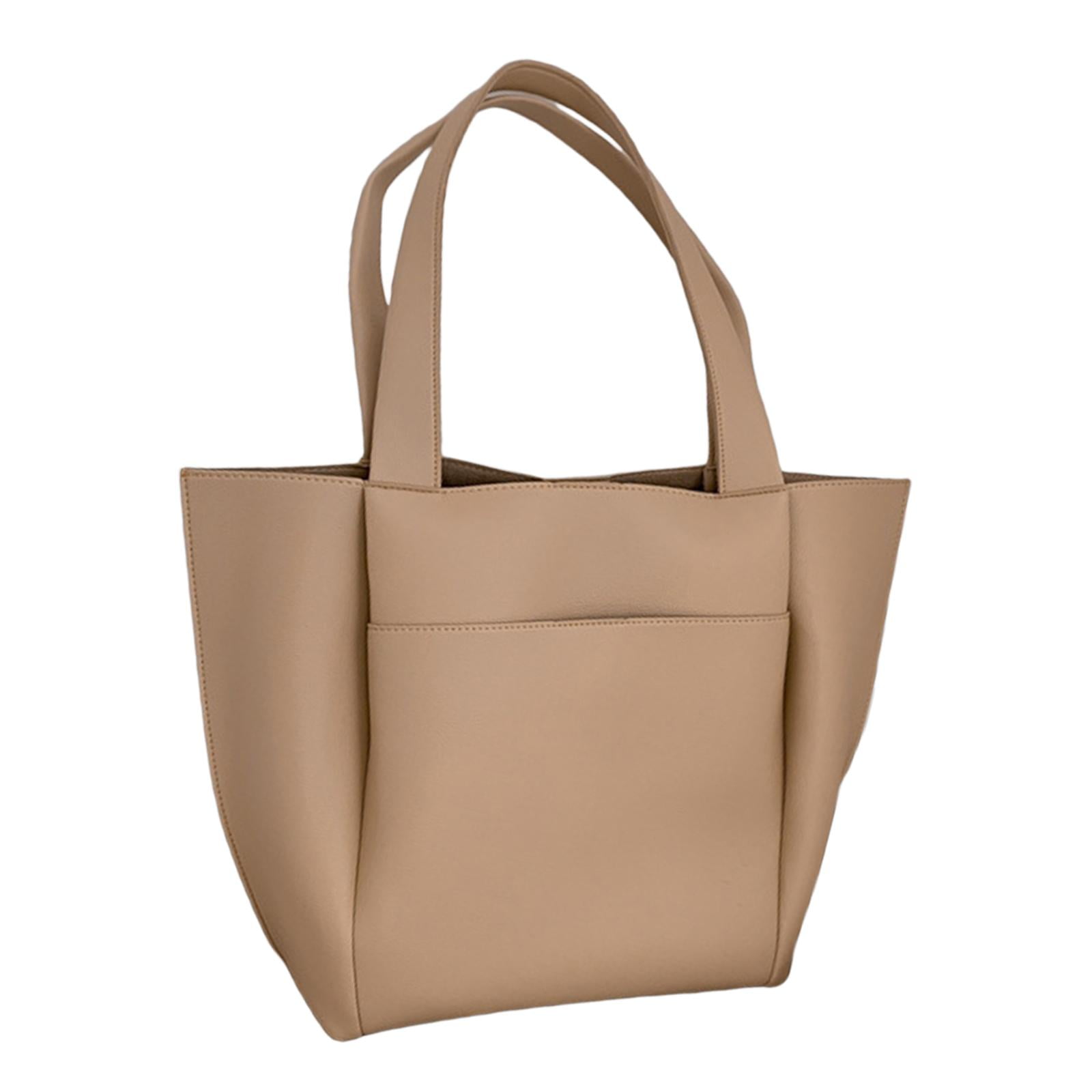 Beige leather tote hotsell