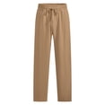 thumbnail image 4 of FRSASU Pantalon de Golf pour Homme Coupe Classique devant Plat Travail Tenue Décontractée Extensible Pantalon Léger avec Poches Jaune, 4 of 9