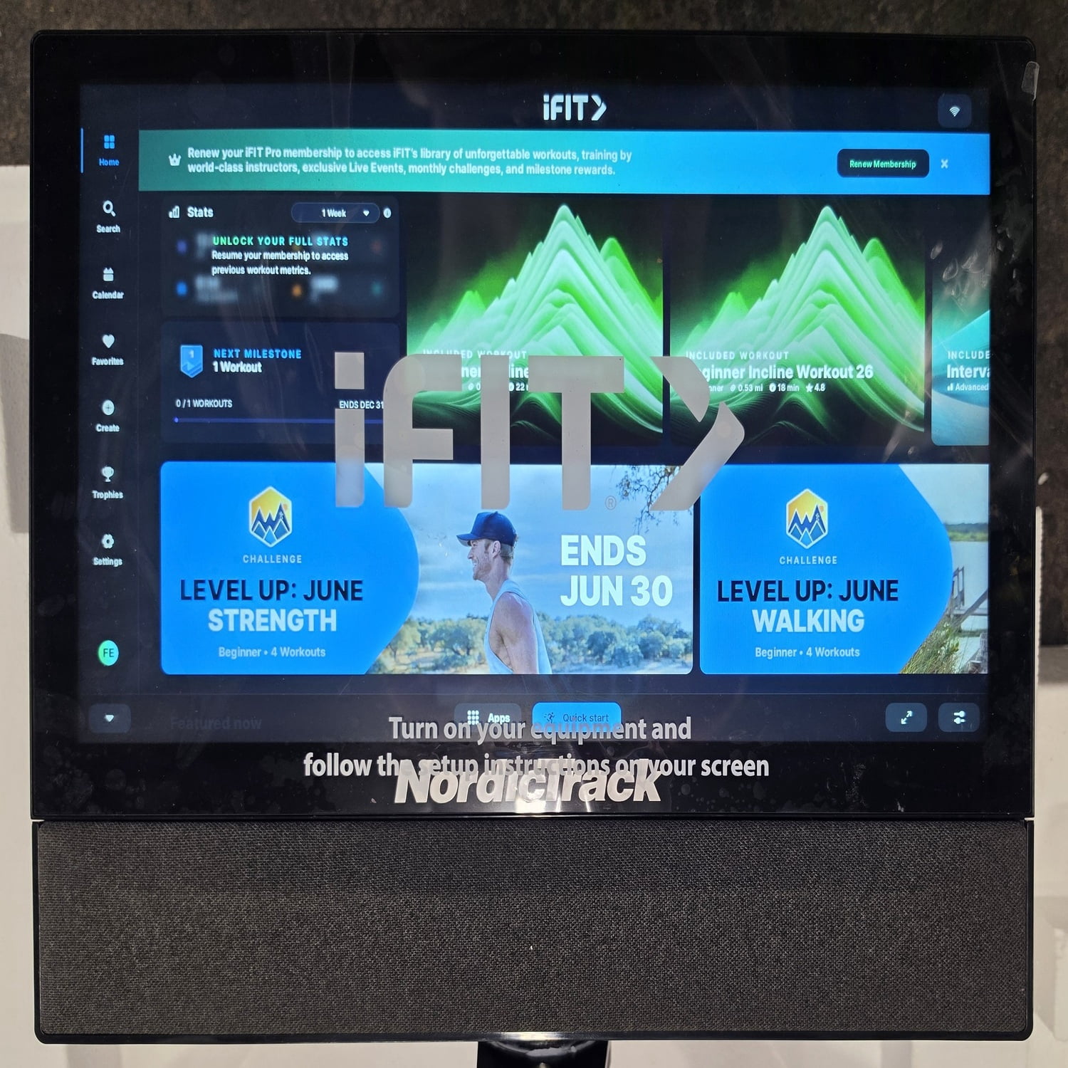 Restored NordicTrack Treadmill Commercial 1750