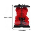 thumbnail image 2 of Nuevo 2023 Rose Bear Rose Teddy Bear Oso de flor de rosa artificial, regalo compatible con el día de San Valentín, boda, día de la madre y aniversario Best S, 2 of 3