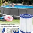 thumbnail image 4 of 2 Pack Pool Filter Cartridges for Type A Cartridge Filter Swimming Pool Filter Pumps, Replacement Filter Pool Cleaner, White, 4 of 7