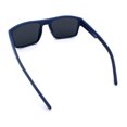 thumbnail image 5 of SA106 Mens Polarized Flat Top Square Sunglasses Matte Finish Rectangular UV400 Anti Glare Driving Matte Navy Frame - Black Lens, 5 of 6