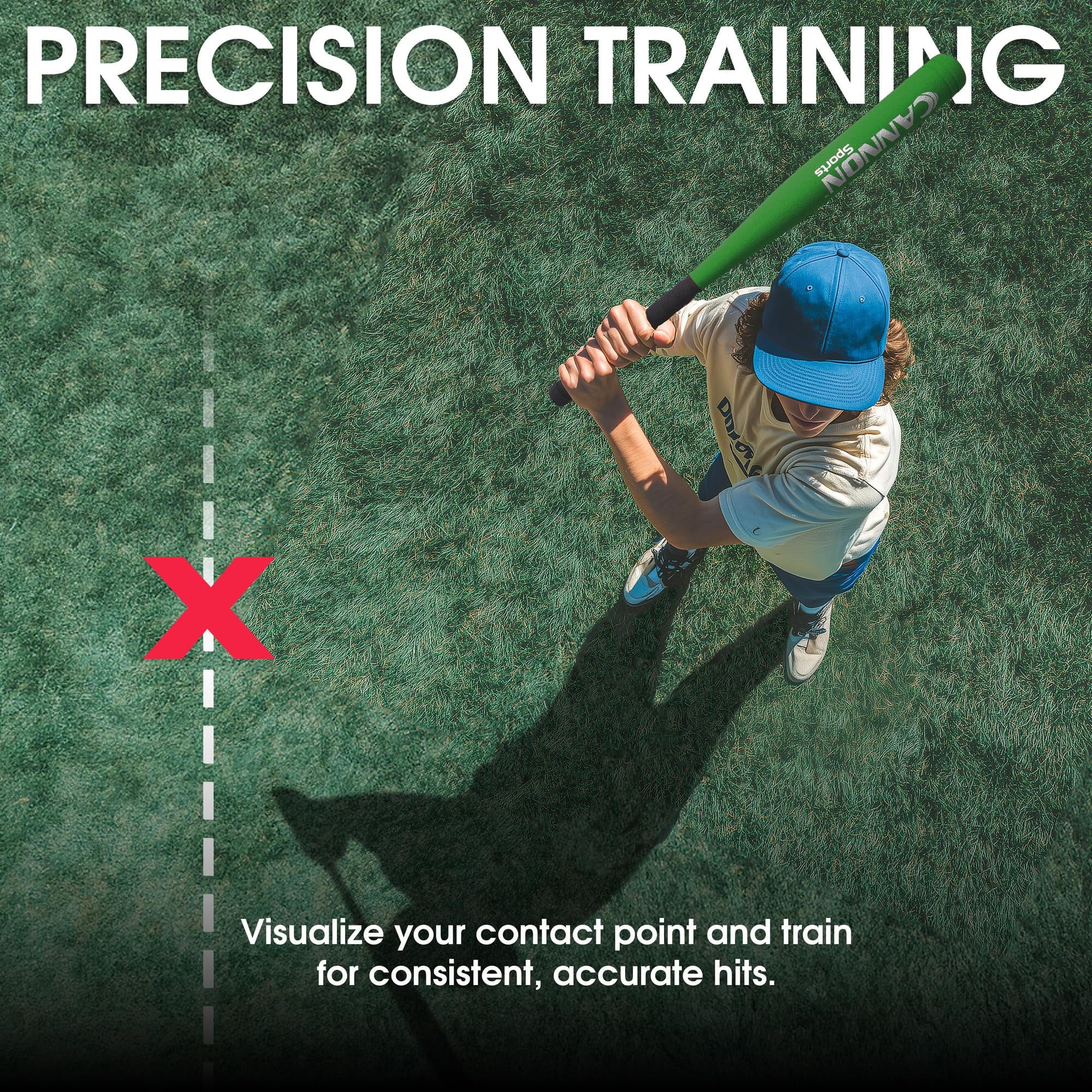 Cannon Sports Foam Baseball Softball Bat - 29-Inch Padded Training Bat with Strong Poly-Core – Soft Foam Practice Bat (Blue, Green, Black, 3 Bats)