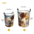 thumbnail image 3 of Balery Rainbow English Cocker Spaniel Cesta de ropa redonda con asas, impermeable, independiente, para ropa, juguetes, dormitorio y familia-Small, 3 of 6