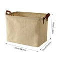thumbnail image 2 of SLUOHZXI Extra Large Fabric Storage Basket - Rectangular Organizer with Handles for Toys, Linens & Clothes, 2 of 2