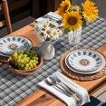 thumbnail image 3 of Table Runner Buffalo Plaid Table Decoration for Kitchen Dinning Stripe Grey Table Decoration for Indoor Outdoor Party Wedding Decor 13x90 Inch, 3 of 7