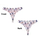thumbnail image 3 of Balery 4th Of July Tangas de Algodón para Mujer con Estampado – Ropa Interior Sexy, Transpirable, G-string-Medium, 3 of 6