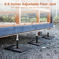 thumbnail image 3 of 8 PCS Adjustable Floor Jacks, Heavy Duty Metal Post Floor Support, 5-8 in Deck Foundation Lift Support, Level Support Floor Straightener, 3 of 4