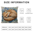 thumbnail image 5 of Awypu  Watercolor Sleeping Fox Throw Pillow Cover Cushion Case for Home Decor Sofa Couch Farmhouse Decorations 20x20in, 5 of 5