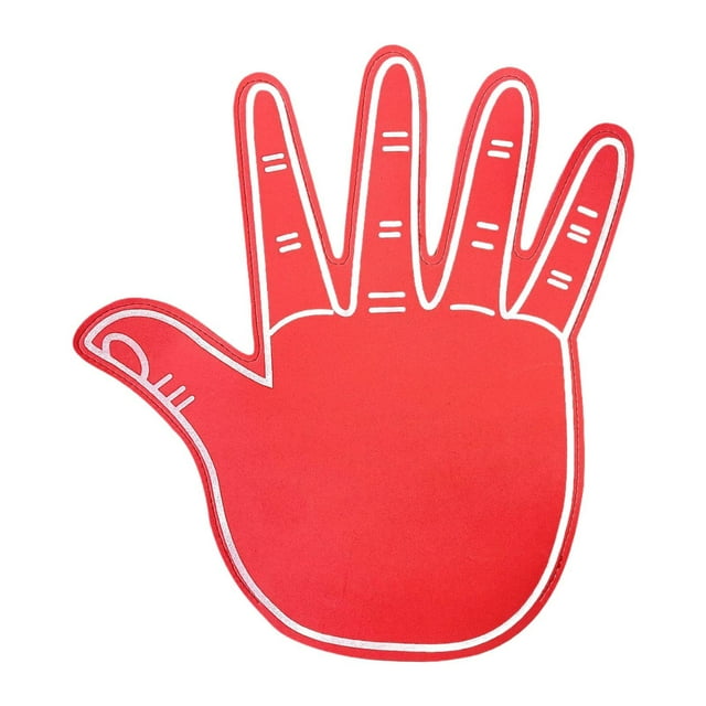 Guantes gigantes de espuma EVA para manos, regalo, dedo de espuma gigante, dedo de espuma para animadoras. rojo