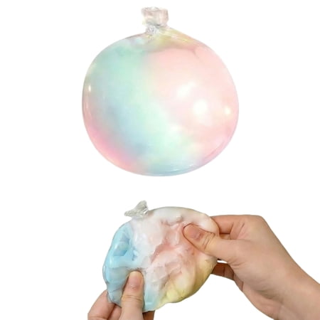 Wax Cracking Squishy,Crunchy Snowball Sound Sensory Fidget for Stress Relief,Soft Squeeze Gel Stress Ball,Quiet Stimming Tool for Adult Anxiety Fun and Desk Relaxation
