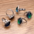 thumbnail image 3 of Alloy Mood Ring Retro Emotional size Emotional Feeling Temperature Control Color Ring Adjustable Size Jewelry, 3 of 6
