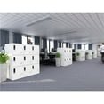 thumbnail image 5 of MECOLOR Full White Color 9 Door Metal Locker Cabinet Used for Gym Staff in Office School or Home, 5 of 12