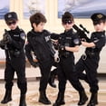 thumbnail image 1 of Ropa de policía para niños pequeños Ropa de policía especial Ropa de actuación de policía de tráfico para niños pequeños Ropa de actuación de juegos de rol de soldados para campamentos de, 1 of 4