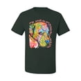thumbnail image 3 of Neon Lab Dog Lover Shirt | Labrador Dogs Speak To Those Who Listen | Dean Russo Art Animal Lover Men's T-Shirt, Forest Green, 4X-Large, 3 of 6
